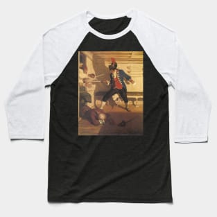 Pirate Swordfight, Siege of the Round House by NC Wyeth Baseball T-Shirt